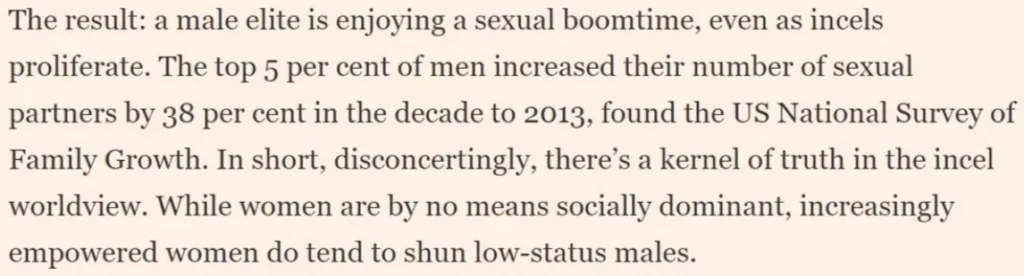 We should pity some if the incels: the male elite is enjoying a sexual boomtime.